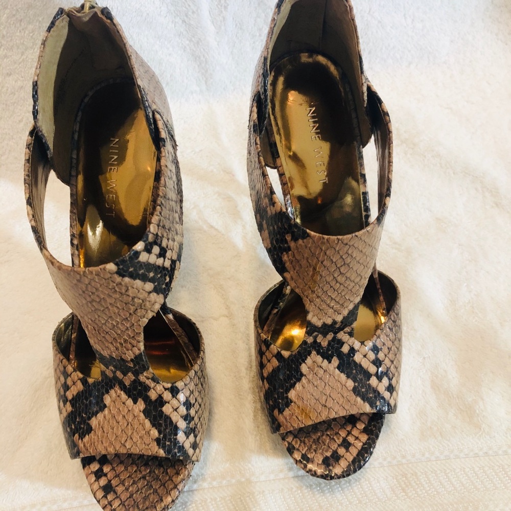 Animal print heels